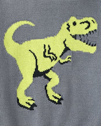 Toddler Boys Intarsia Sweater - CHALKBOARD