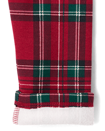 Girls Print Winter Warm Leggings - RED OCHRE