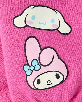 Toddler Girls Hello KittyÂ® Embellished Premium Fleece Barrel Sweatpants - SUGARCANDY