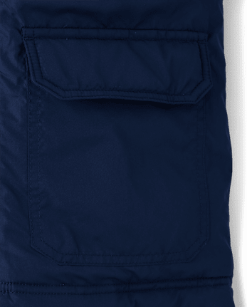 Boys Microfleece Lined Hooded Parka Jacket - TIDAL