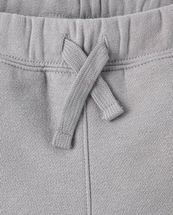 Boys Colorblock Premium Fleece Jogger Pants - WEATHERED STEEL
