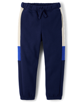Boys Colorblock Premium Fleece Jogger Pants - TIDAL