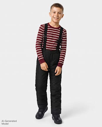 Kids Snow Bib - BLACK