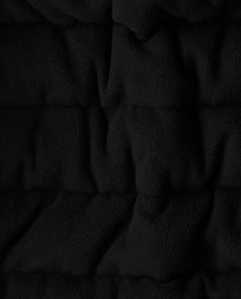 Veste de ski imprimée à blocs de couleurs pour garçon, doublée en microfibre polaire - BLACK