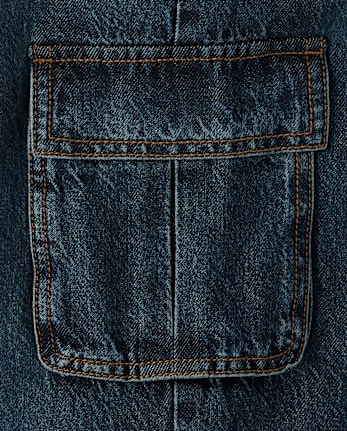 Boys Baggy Cargo Jeans - EMMETT WASH