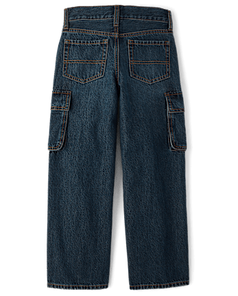 Boys Baggy Cargo Jeans - EMMETT WASH