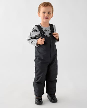 Toddler Snow Bib - BLACK