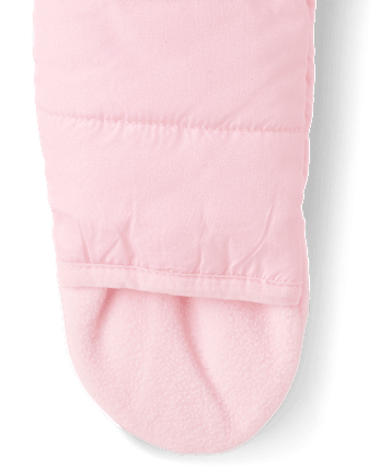 Baby Girls Microfleece Lined Snowsuit - ROSE MIST