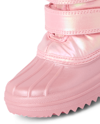 Toddler Girls Faux Fur Lined All Weather Boots - LT PINK