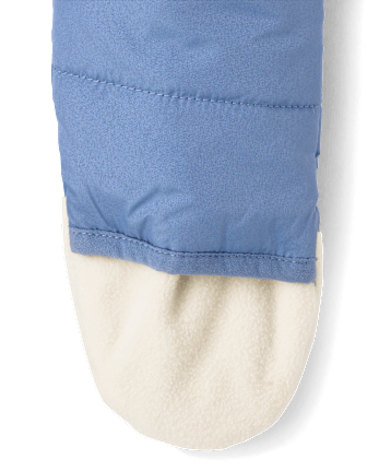 Baby Boys Microfleece Lined Snowsuit - SAPPHIRE ICE CL