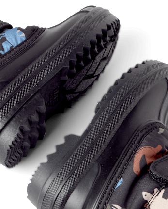 Toddler Boys Faux Fur Lined All Weather Boots - BLACK