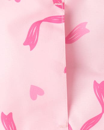 Toddler Girls Bow 3 In 1 Jacket - ROSE MIST