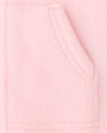 Toddler Girls Bow 3 In 1 Jacket - ROSE MIST