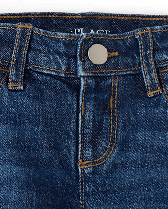 Toddler Girls Lined Straight Jeans - THEA WASH