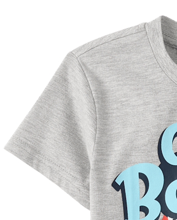 Boys Mickey Mouse™ Christmas Graphic Tee - S/D GRAY OWL
