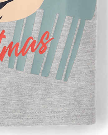 Boys Mickey Mouse™ Christmas Graphic Tee - S/D GRAY OWL