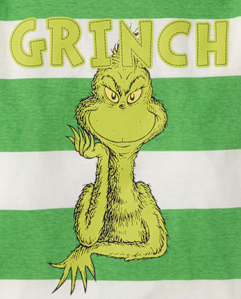 Boys Dr. Seuss The Grinch™ Striped Graphic Tee - MARSHMALLOW