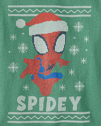 Baby And Toddler Boys Spidey™ Christmas Graphic Tee - ESMERALDA