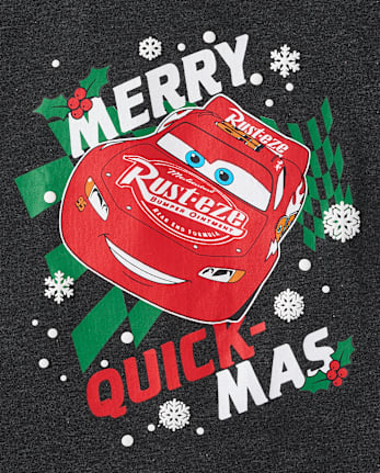 Baby And Toddler Boys Lightning McQueen™ Christmas Graphic Tee - MOTOROIL