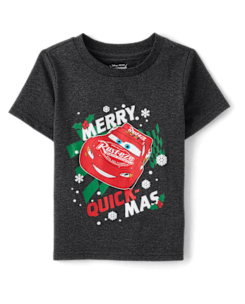 Baby And Toddler Boys Lightning McQueen™ Christmas Graphic Tee - MOTOROIL