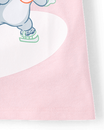Baby And Toddler Girls Stitch™ Stitchmas Graphic Tee - ORCHID BREEZE