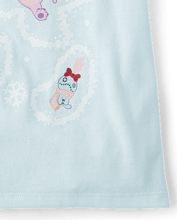 Girls Stitch™ Winter Magic Graphic Tee - BLUE AIR