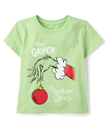 Girls Dr. Seuss The Grinch™ Grinchy Graphic Tee - CELADON