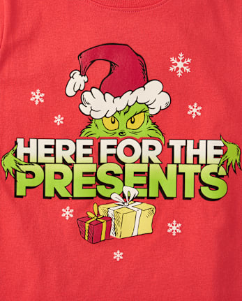 Girls Dr. Seuss The Grinch™ Presents Graphic Tee - GALA RED CL