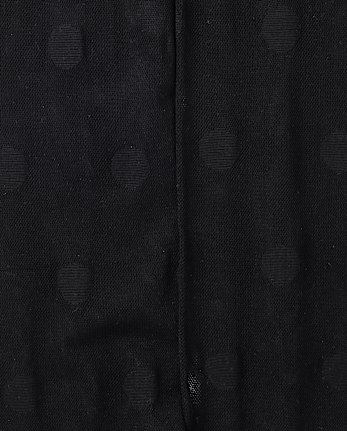 Girls Polka Dot Microfiber Tights - BLACK