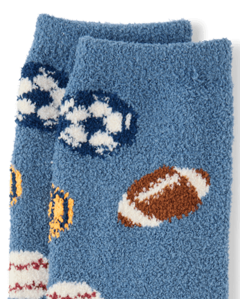 Boys Sports Cozy Socks - STONEWEAR BLUE