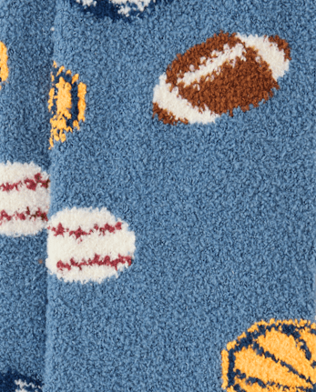 Boys Sports Cozy Socks - STONEWEAR BLUE