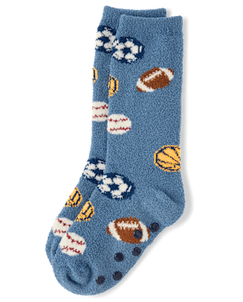 Boys Sports Cozy Socks - STONEWEAR BLUE