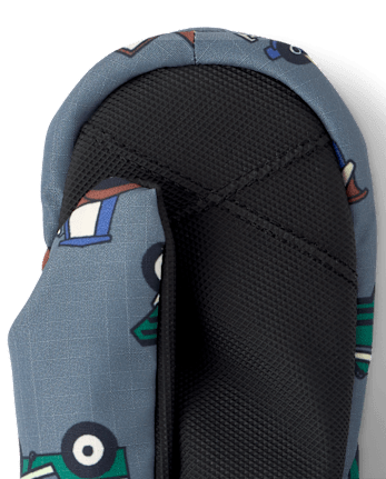 Toddler Boys Print Ski Mittens - THUNDERSTORM