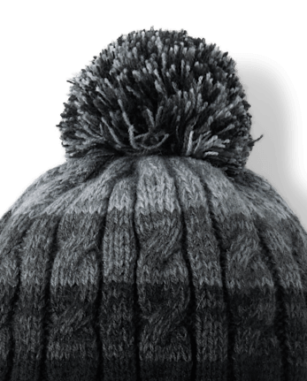 Ensemble rayé 2 pièces pour garçon par temps froid - GREY
