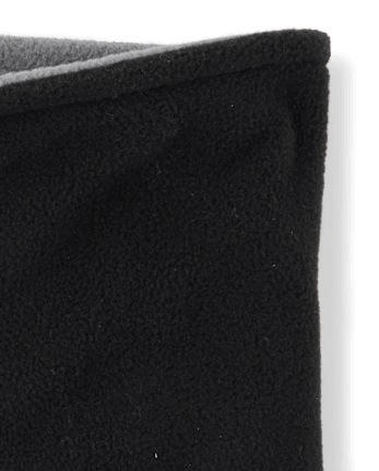 Guêtre réversible en microfibre polaire pour garçons - BLACK