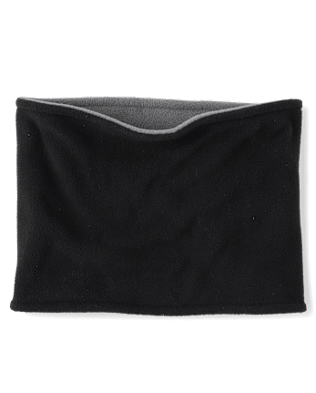 Boys Reversible Microfleece Gaiter - BLACK