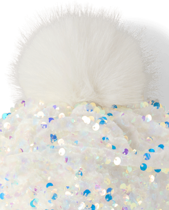 Girls Sequin 2-Piece Cold Weather Set - SIMPLYWHT