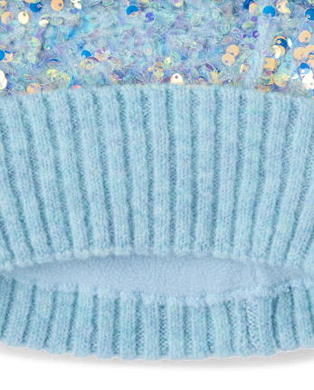 Girls Sequin 2-Piece Cold Weather Set - BLUE AIR