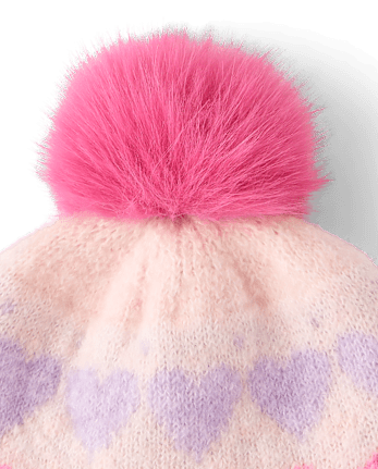 Toddler Girls Bow Fairisle 2-Piece Cold Weather Set - MULTI CLR