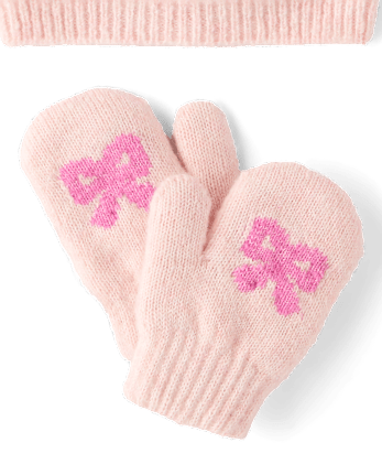 Toddler Girls Bow Fairisle 2-Piece Cold Weather Set - MULTI CLR