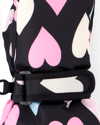 Toddler Girls Print Ski Mittens - MULTI CLR