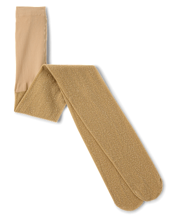 Girls Shimmer Microfiber Tights - GOLD