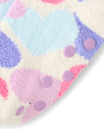 Girls Heart Cozy Socks - MULTI CLR
