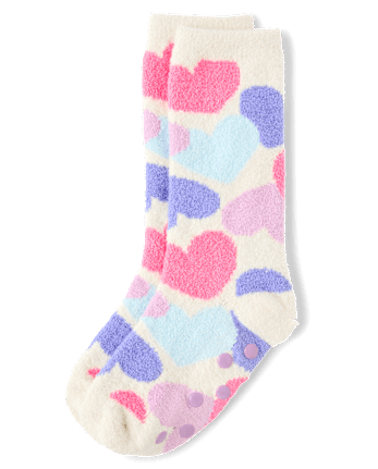 Girls Heart Cozy Socks - MULTI CLR
