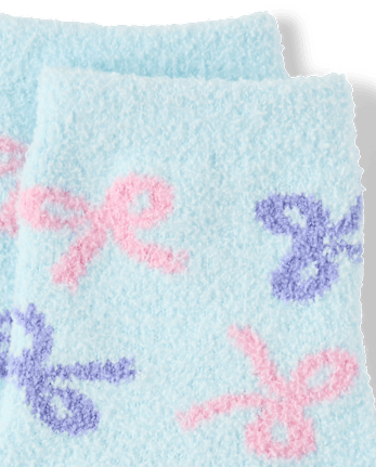 Toddler Girls Bow Cozy Socks - MULTI CLR