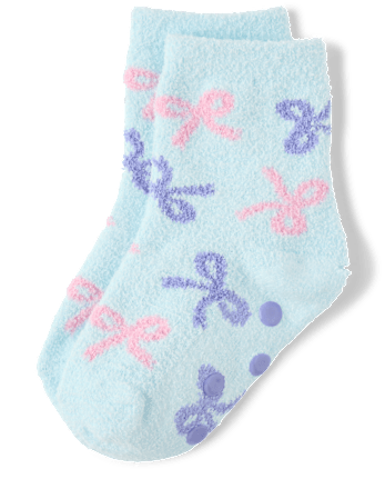 Toddler Girls Bow Cozy Socks - MULTI CLR