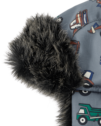 Toddler Boys Dino Trapper Hat - THUNDERSTORM