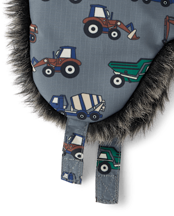 Toddler Boys Dino Trapper Hat - THUNDERSTORM