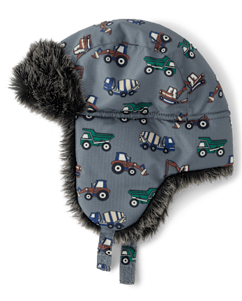 Toddler Boys Dino Trapper Hat - THUNDERSTORM