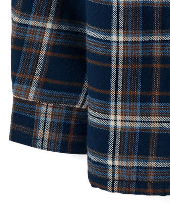 Toddler Boys Plaid Flannel Sherpa-Lined Shacket - TIDAL